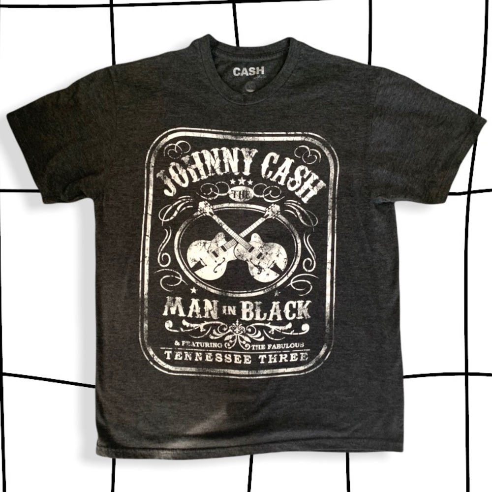 Retro Johnny cash graphic tee